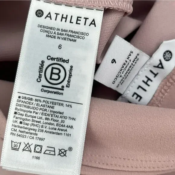 Athleta Endless high rise slacks Pants Smoked Mauve pink 6 - Picture 8 of 11